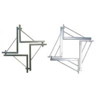 Cravate reglabile pentru stâlpi 15-45 set - imagine 2