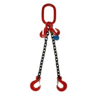 Lanț ridicare pentru macara cu carlige de scurtare - 8 mm - 2 brat - 2 tone