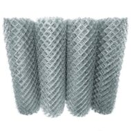 Plasa de gard împletita - zincata - rola - fir 2 mm - H 1.2 x 10 m - imagine 2