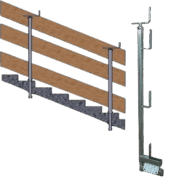 Parapet protecție provizorie scara/placa - imagine 2
